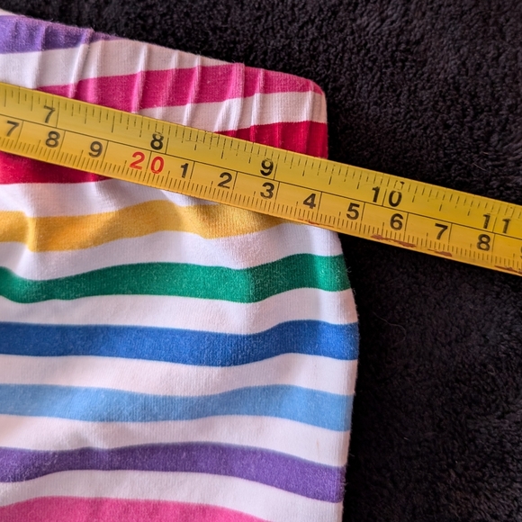 Hanna Andersson Girls Colorful Rainbow Stripe Print Stretch Leggings - Picture 8 of 10